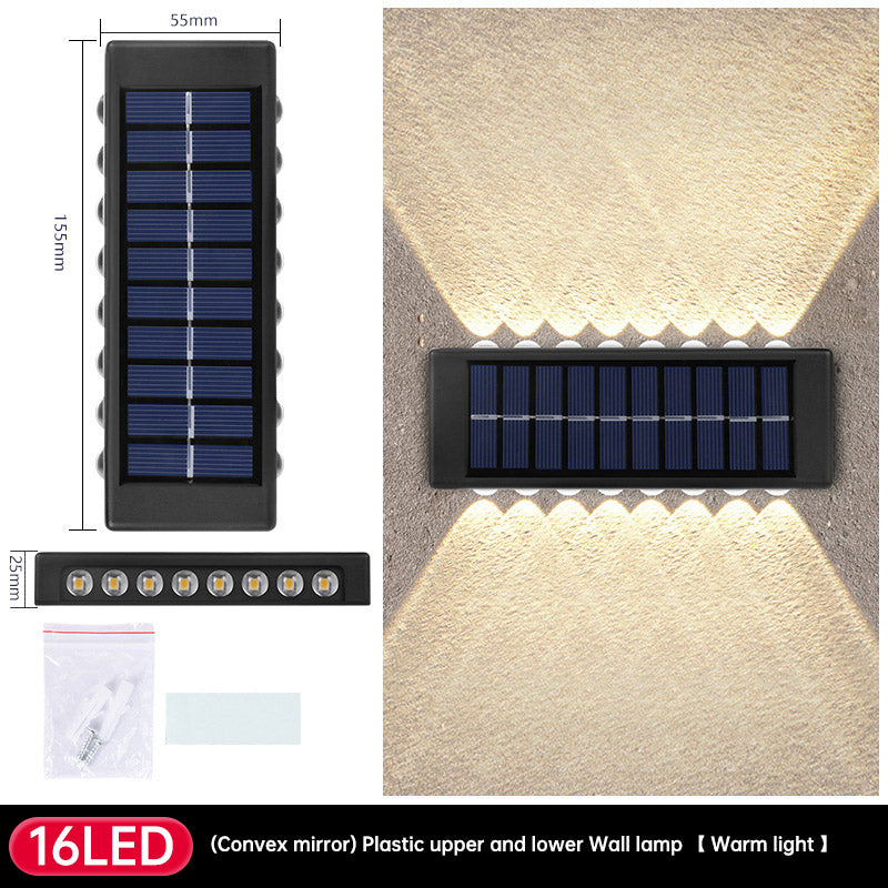 Solar Dual Head- Wall Lamp Outdoors