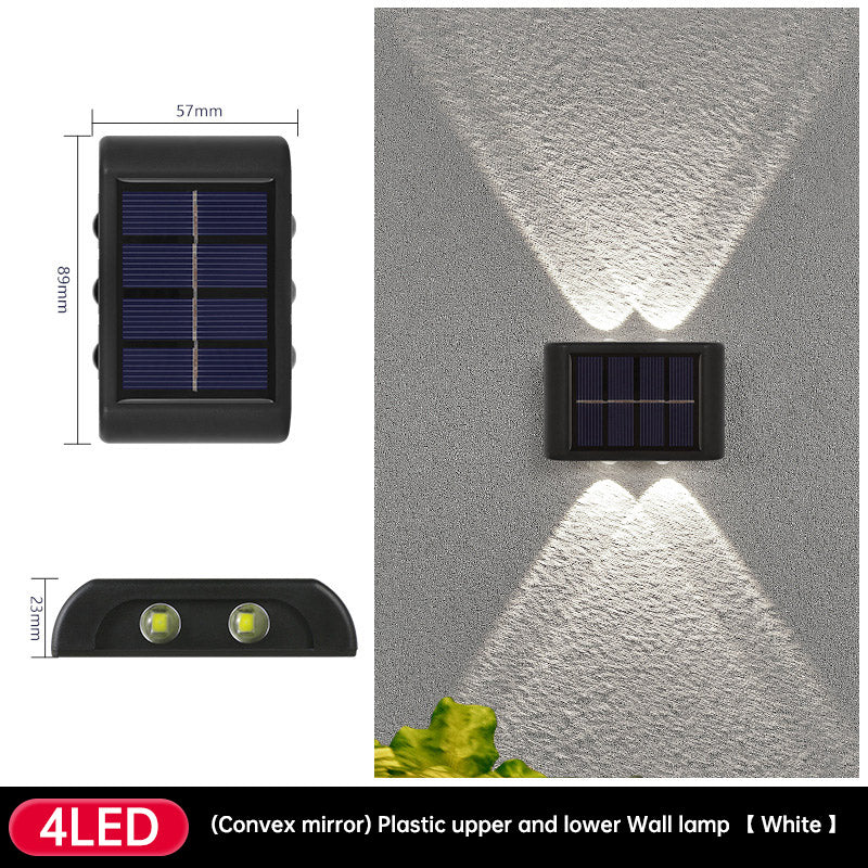 Solar Dual Head- Wall Lamp Outdoors