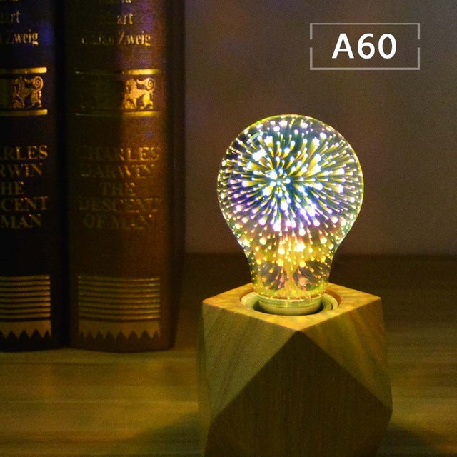 Fireworks Effect Vintage Incandescent Bulbs 3D