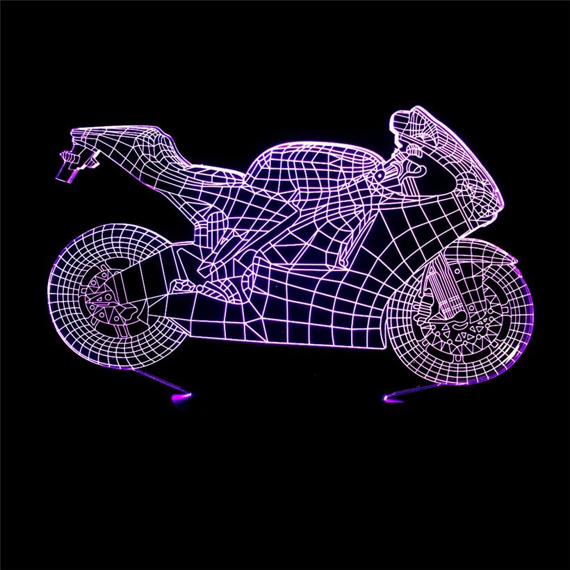 Creative Motorcycle -Model Light- 3D Illusion