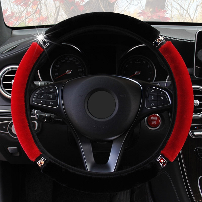 Soft Plush Car Steering Wheel Cover