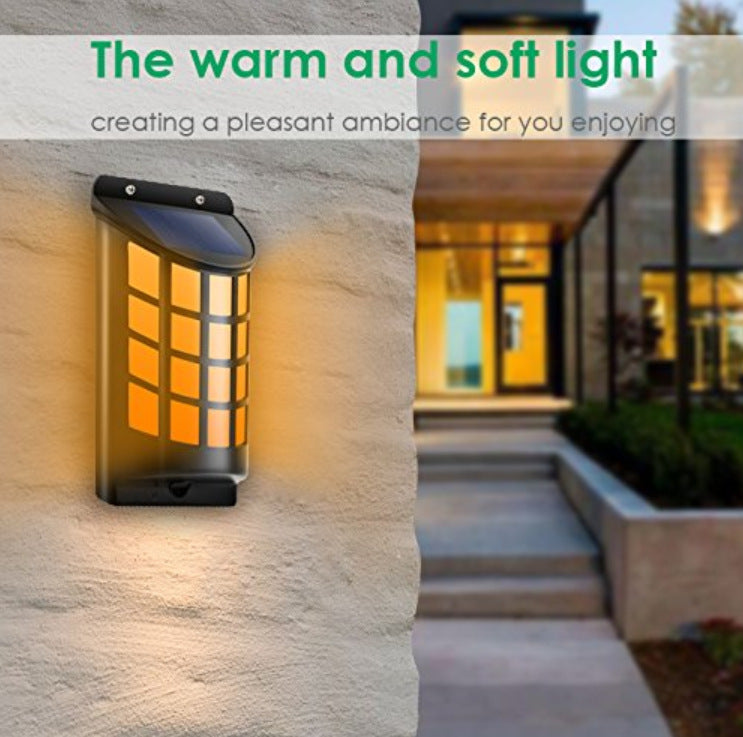 Flame Light- Solar Powered Wall Lights