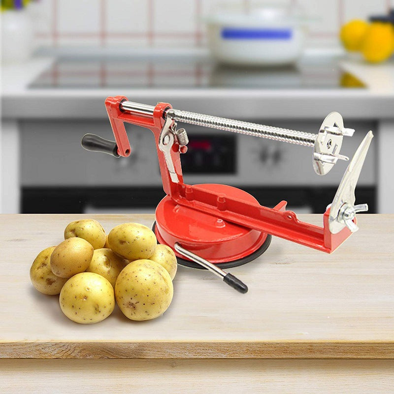 Hand-Cranked Potato Tower Machine