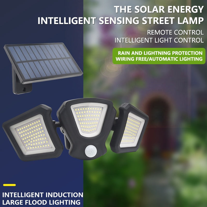 New Three Head Solar Split Wall Lamp