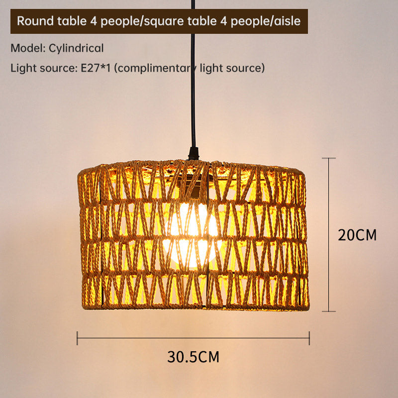 Chandelier Hemp Rope- Lampshade