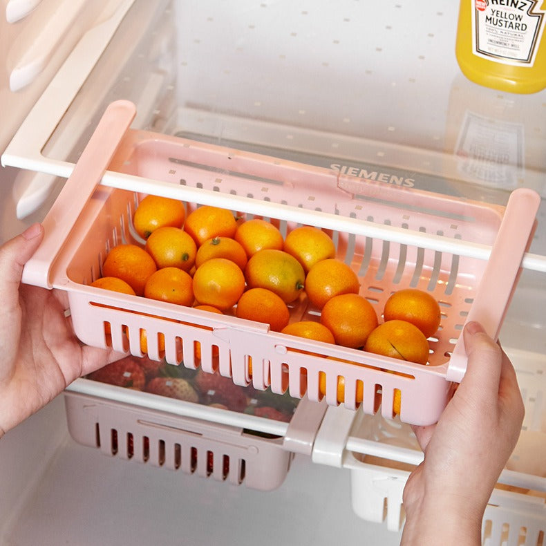 Retractable Refrigerator Divider -Organizing Storage Racks