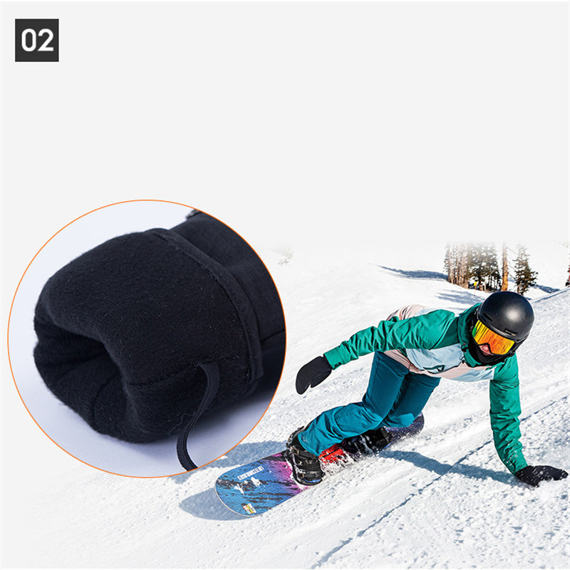 Touch Screen Ski Finger Warmer Gloves