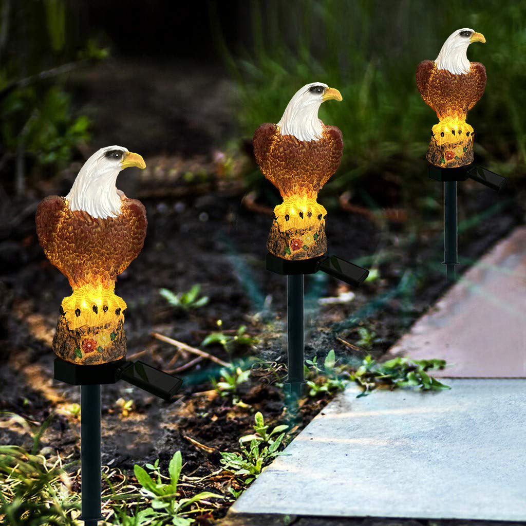 Solar Resin Eagle Lawn Light -Waterproof