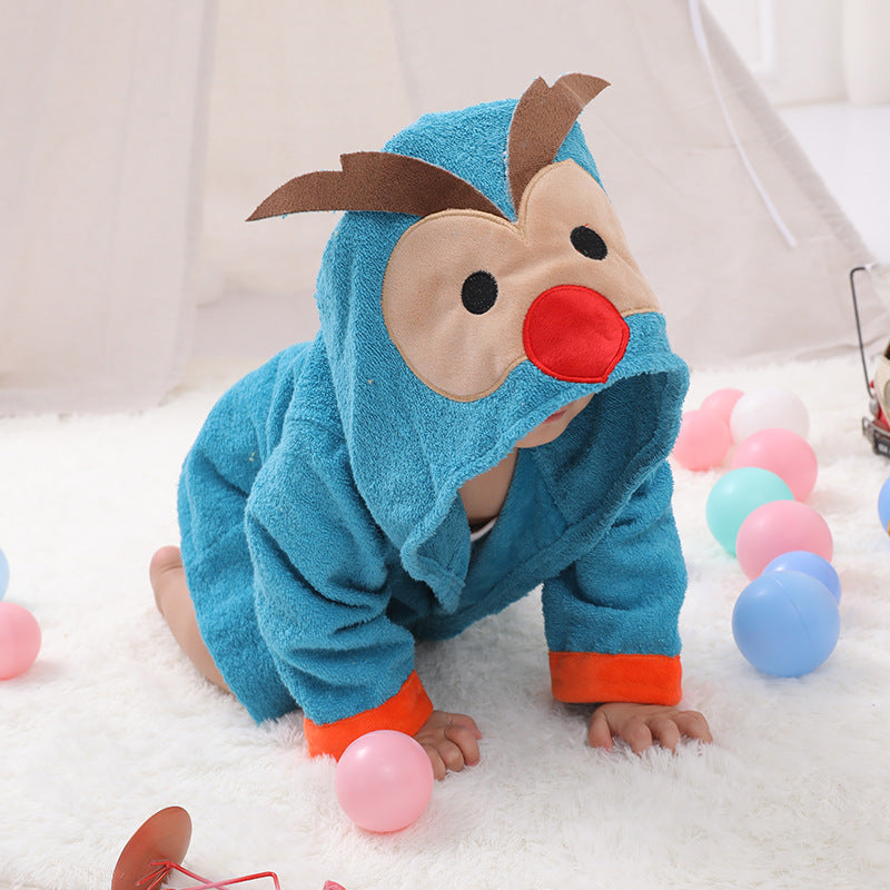 Baby Hooded Animal Bathrobe