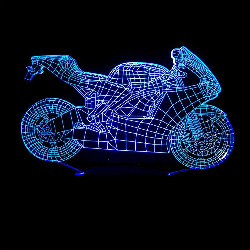 Creative Motorcycle -Model Light- 3D Illusion