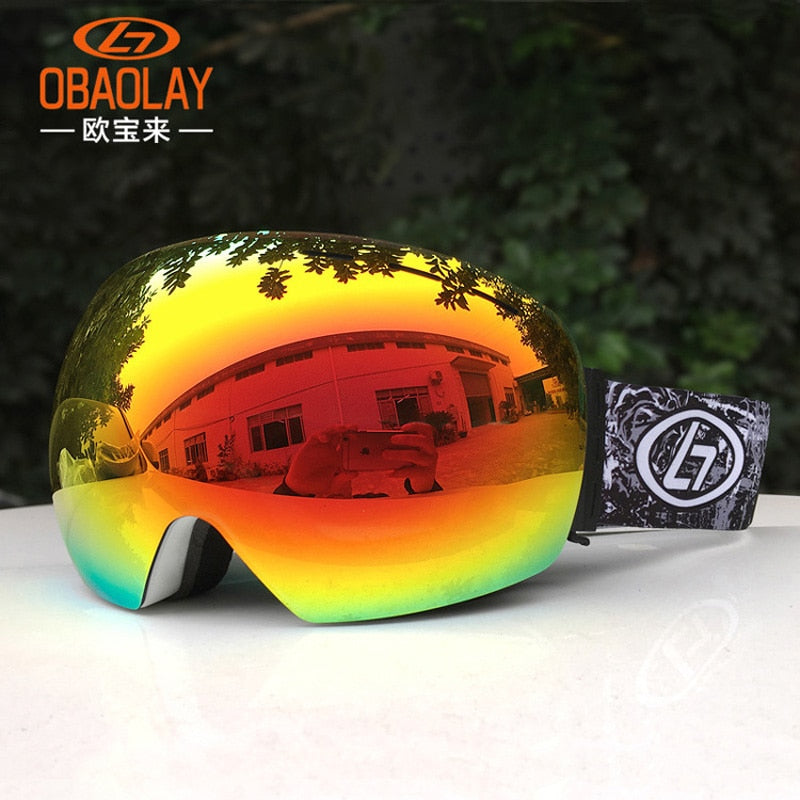 Ski Goggles Double Layers UV /Anti-fog