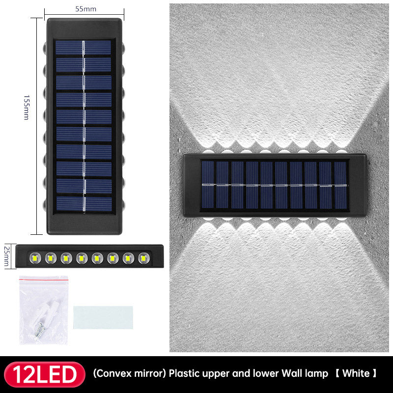 Solar Dual Head- Wall Lamp Outdoors