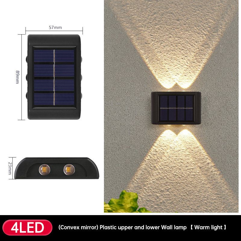 Solar Dual Head- Wall Lamp Outdoors