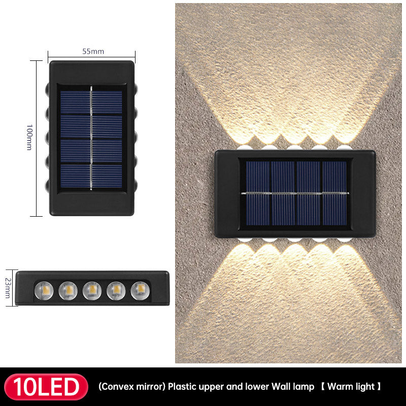 Solar Dual Head- Wall Lamp Outdoors