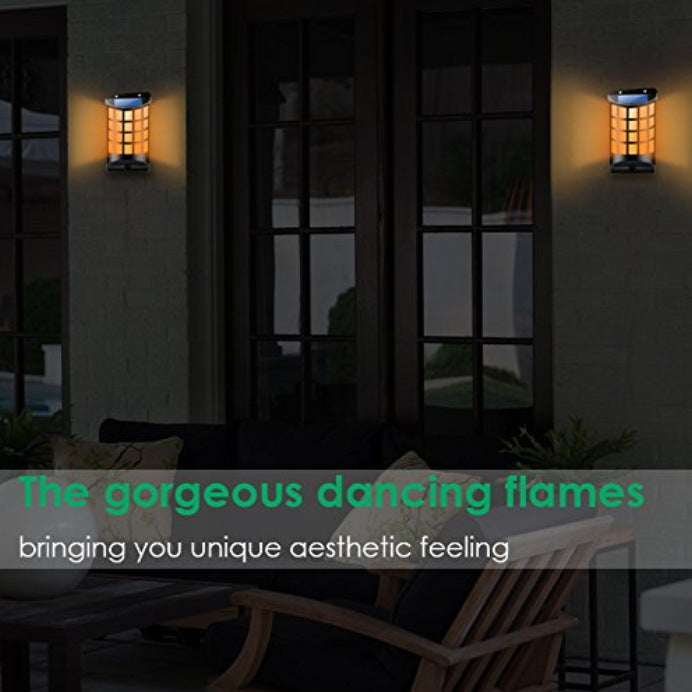 Flame Light- Solar Powered Wall Lights