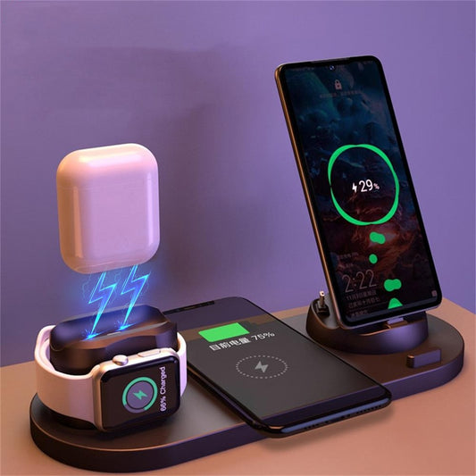 Wireless Charger Dock Station-6 in 1