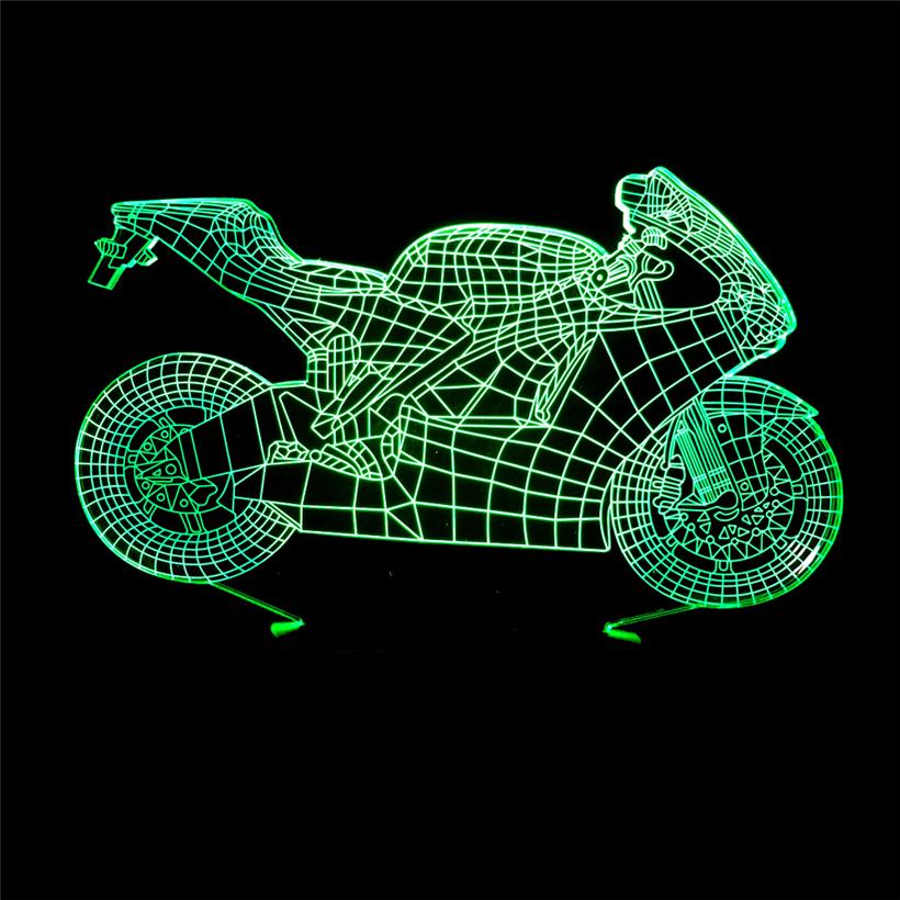 Creative Motorcycle -Model Light- 3D Illusion