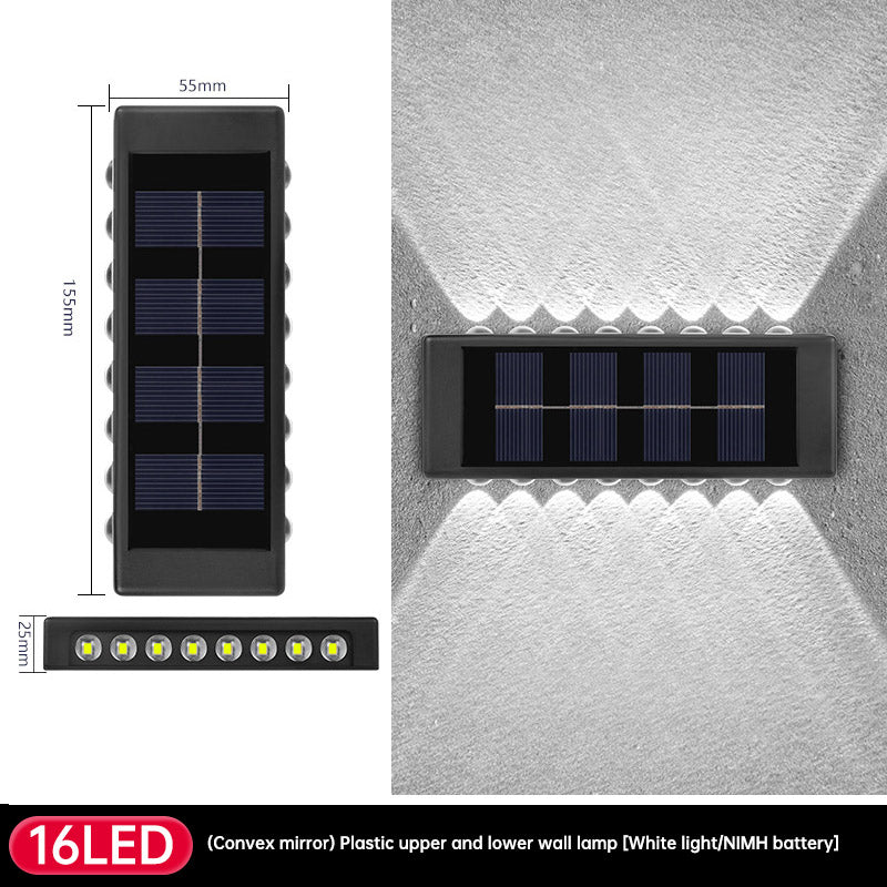 Solar Dual Head- Wall Lamp Outdoors