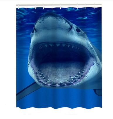 Colorful Shower Curtain Bathroom -3D