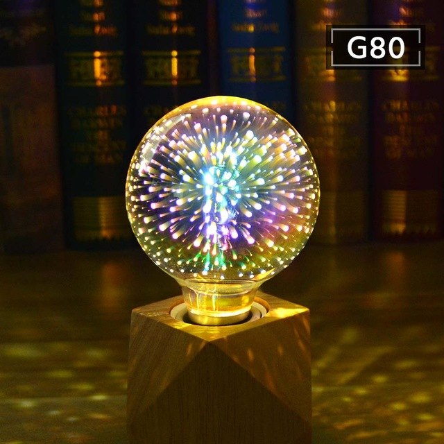 Fireworks Effect Vintage Incandescent Bulbs 3D