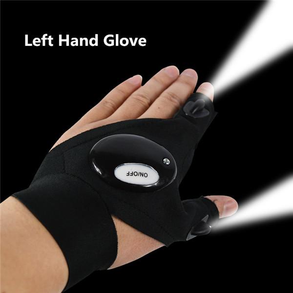 Fingerless Fishing LED Glove