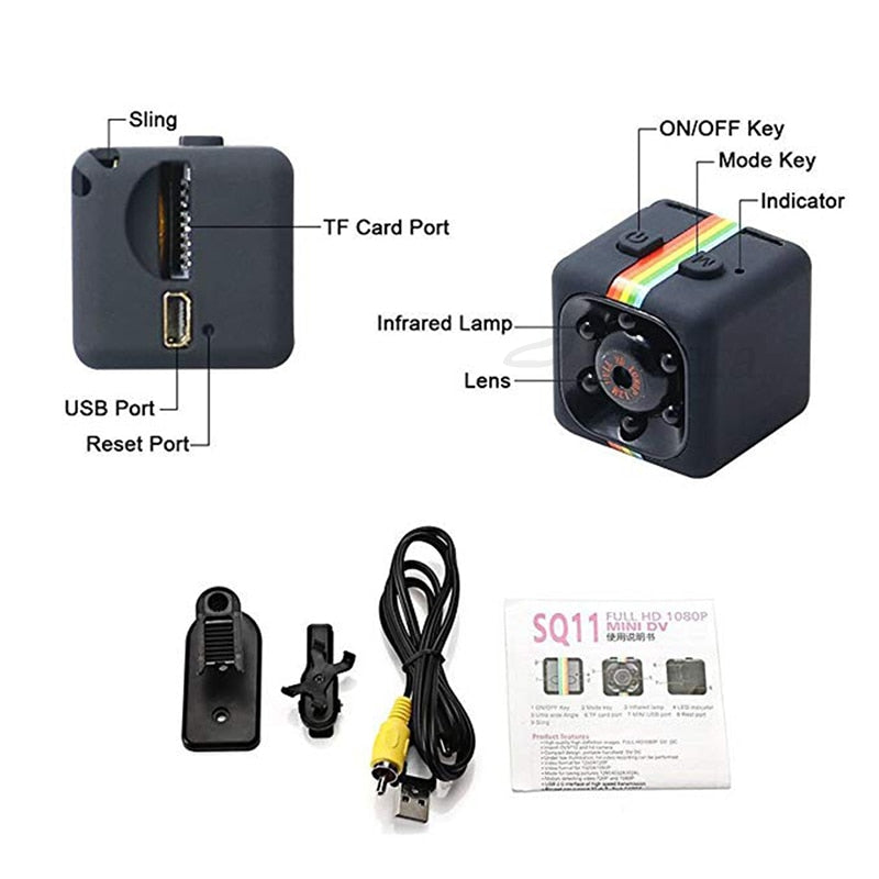 SQ11 mini camera 1080P HD Sport