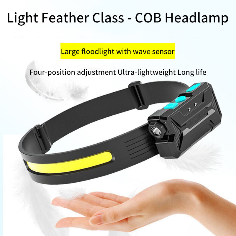 LED Induction COB Headband Cycling Light