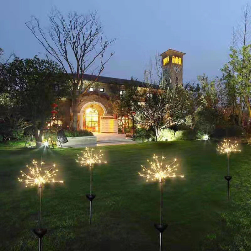 LED Solar Ground Fireworks- Outdoor Lights