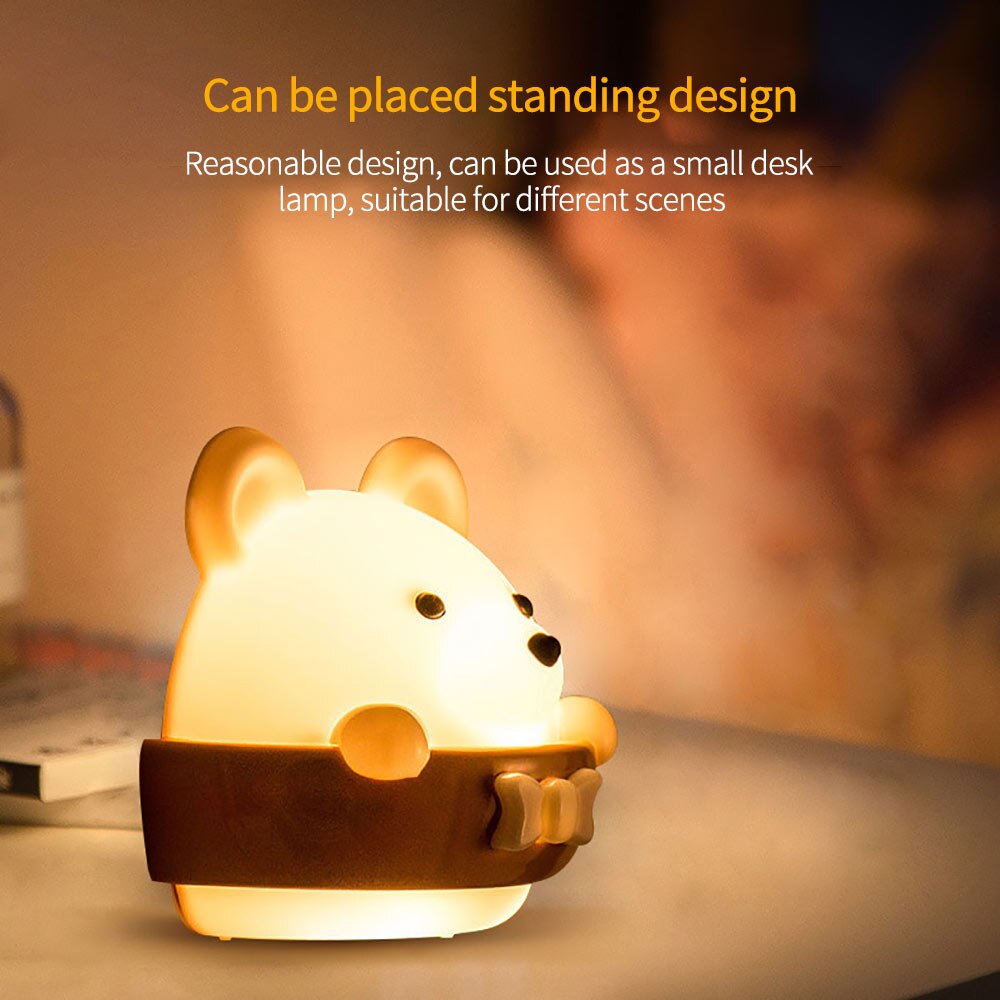 Cute Bear LED Night Light- Remote Controle