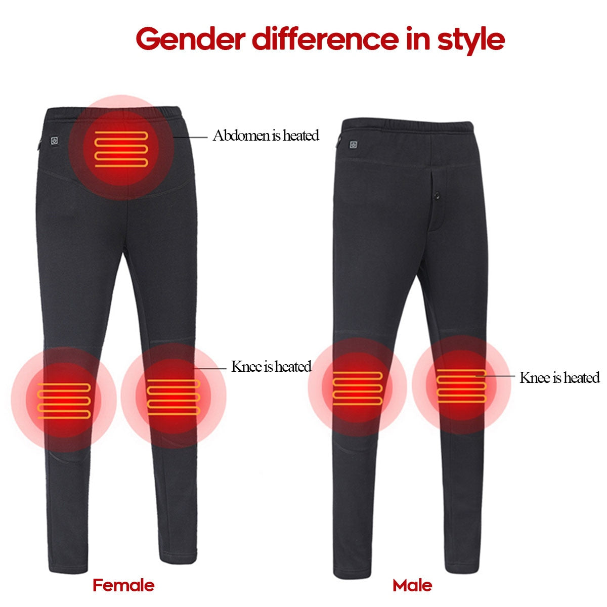 Women/ Men Winter Outdoor Hiking Heating Trousers